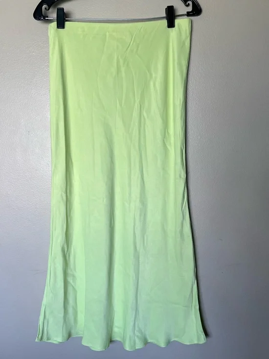 Anthropologie Lime Green Tilda Pencil Skirt - Picture 2 of 3